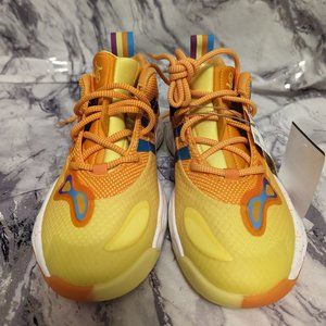 Adidas Exhibit A Size 5.5 Mid Orange Basketball Shoes NWT